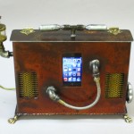 steampunk boom box for ipod or iphone