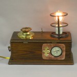 steampunk lamp, dimmer, charger